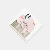Serviette En Papier Stork Boho Baby shower Baby Sprinkle Décor (Coin)