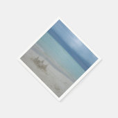 Serviette En Papier Stormy Sandcastle Beach Landscape (Coin)