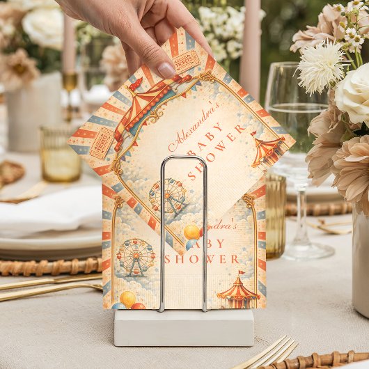 Serviette En Papier Storybook Circus Baby Shower