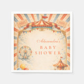 Serviette En Papier Storybook Circus Baby Shower (Devant)