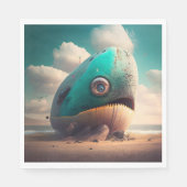 Serviette En Papier Strange Whale (Devant)