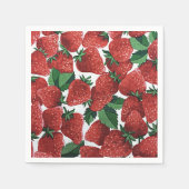 Serviette En Papier Strawberries and Cream (Devant)