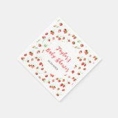 Serviette En Papier Strawberries and Daisies Baby Shower (Coin)