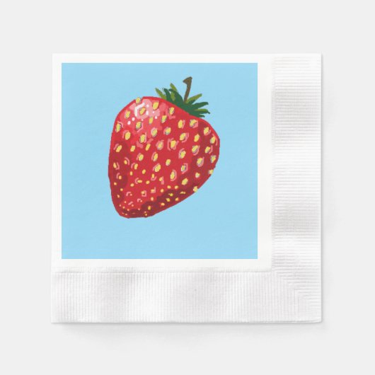 Serviette En Papier Strawberry (Devant)