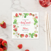 Serviette En Papier Strawberry Baby Shower (En situation)