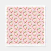 Serviette En Papier Strawberry Fruit Birthday (Devant)