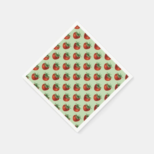 Serviette En Papier Strawberry Pattern (Coin)