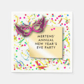 Serviette En Papier Streamers & Confetti New Year's Eve Party Paper (Devant)