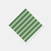Serviette En Papier Striped vert vertical (Coin)