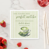 Serviette En Papier Stripes Elle A Trouvé Sa Parfaite Fête des mariées (En situation)