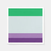 Serviette En Papier Stripes : Palette Cool (Devant)