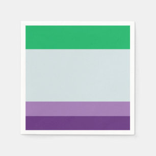 Serviette En Papier Stripes : Palette Cool