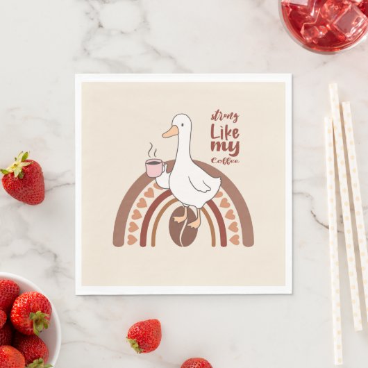 Serviette En Papier Strong Coffee (En situation)