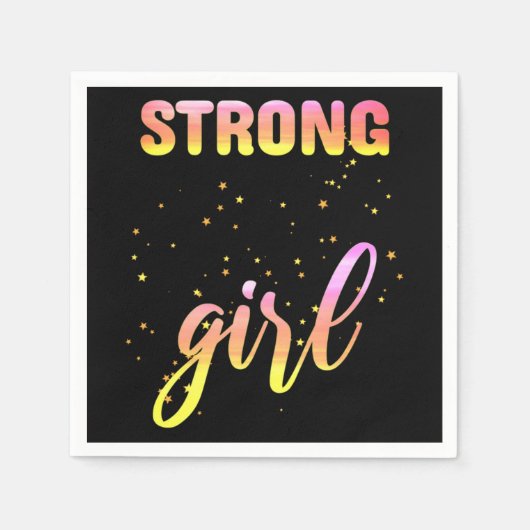 Serviette En Papier Strong Girl Pastel Star (Devant)