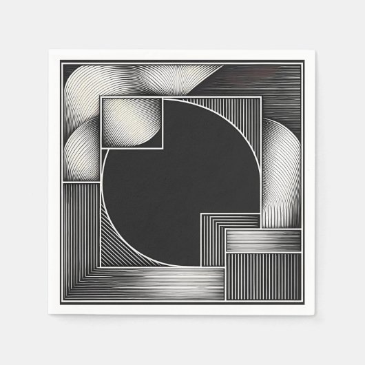 Serviette En Papier Structure d'orbite centrale (Devant)