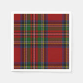 Serviette En Papier Stuart Plaid Tartan Christmas (Devant)