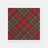 Serviette En Papier Stuart Plaid Tartan Noël 2 (Devant)