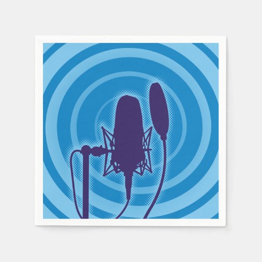Serviette En Papier Studio microphone (Devant)