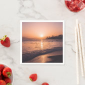 Serviette En Papier Stunning Beach Sunset (En situation)
