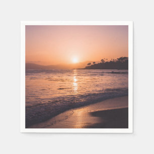 Serviette En Papier Stunning Beach Sunset