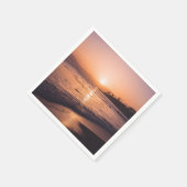 Serviette En Papier Stunning Beach Sunset (Coin)