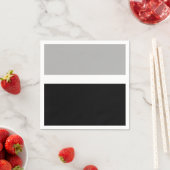 Serviette En Papier Style de couleur gris blanc noir (En situation)