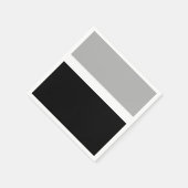 Serviette En Papier Style de couleur gris blanc noir (Coin)