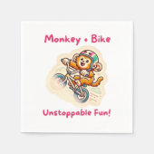 Serviette En Papier style de dessin animé ludique (Devant)