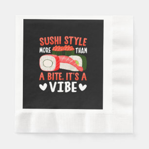 Serviette En Papier Style de sushi plus qu'une bouchée