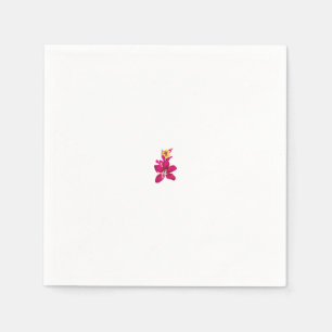 Serviette En Papier Style floral, ArtyClick Crimson, Or léger