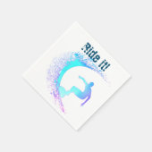 Serviette En Papier Style Graffiti Surfer (Coin)