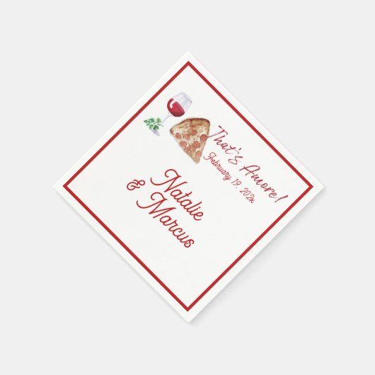 Serviette En Papier Style italien Amore Fête des mariées (Coin)