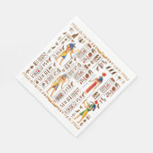 Serviette En Papier Style mariage Or égyptien Hiéroglyphes divinités (Coin)