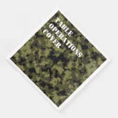 Serviette En Papier Style militaire camouflage (Coin)