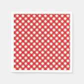 Serviette En Papier Style pays rouge En vichy Motif (Devant)