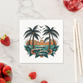 Serviette En Papier Style Sailor Jerry (En situation)
