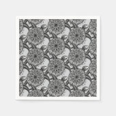 Serviette En Papier Style Turtle Motif (Devant)