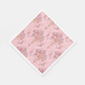 Serviette En Papier Style victorien rose français antique Rococo flora (Coin)