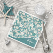 Serviette En Papier Stylisé Starfish & Sand Dollars Motif#25 ID1009