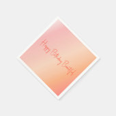 Serviette En Papier Stylo arc-en-ciel rose et bracelet (Coin)