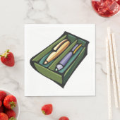 Serviette En Papier Stylos Dans Une Boîte (En situation)
