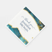 Serviette En Papier Sublime Emerald Gold AGATE Mariage (Coin)