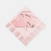 Serviette En Papier Subtle Spring Blossom - monogrammed (Coin)