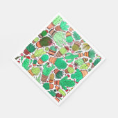 Serviette En Papier Succulent Cactus Pots Plante Vert Cactus Jardin (Coin)