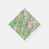Serviette En Papier Succulente Colorée (Coin)