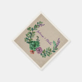 Serviette En Papier Succulente couronne (Coin)