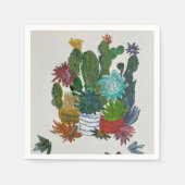 Serviette En Papier Succulents à l'écran (Devant)