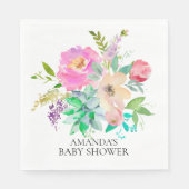 Serviette En Papier Succulents & Papier de douche à fleurs serviettes (Devant)