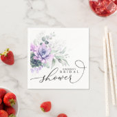 Serviette En Papier Succulents Verdure Élégante Mariée / Baby shower (En situation)