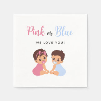 Serviette En Papier Sucette de bébé mignonne rose ou bleue pour la rév